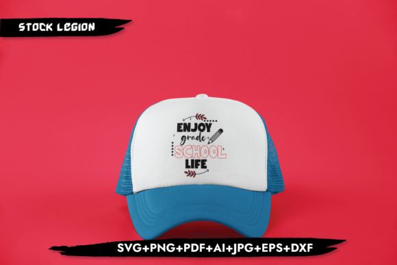 Enjoy Grade School Life Graphics for Crafts and Local Business Branding