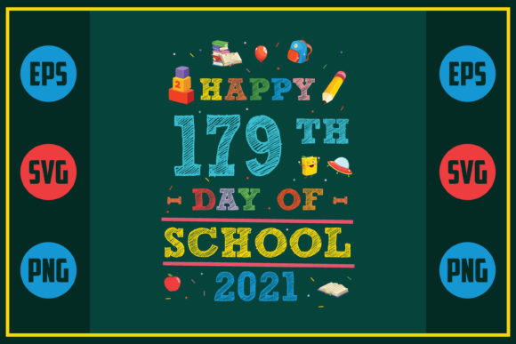 Happy 179th Day of School Graphics for Creative Crafts