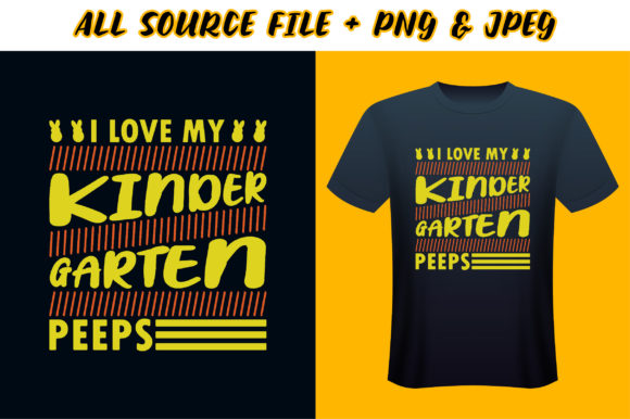 School T-shirt Design - I Love My Graphic Asset for Crafts & Commercial Use